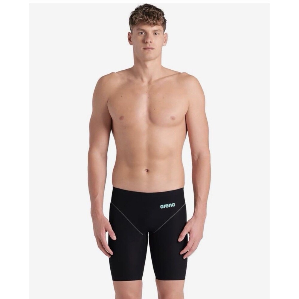 Arena Powerskin Impulso Men's Jammer Tech Suit Black Teal US 26 Racing Swim NWT